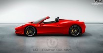 Ferrari 458 Spider - wizualizacja