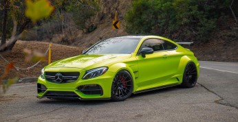 Mercedes AMG C63 S Coupe w zjawiskowym, limonkowym nadwoziu