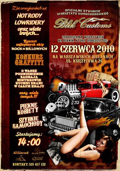 Hot Rod Blik Customs - Ulotka