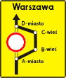 F-8, Objazd w związku z zamknięciem drogi