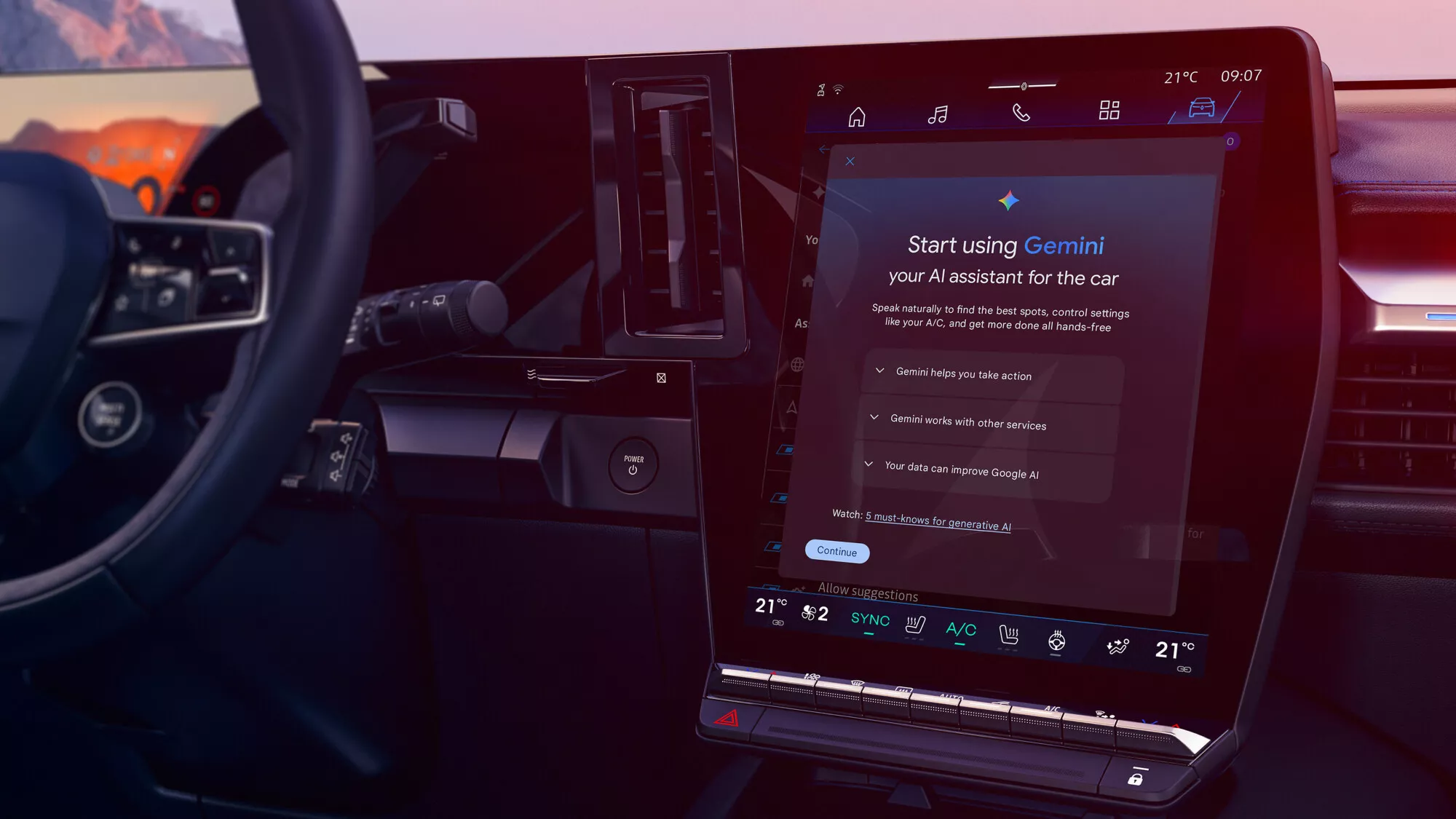 Google Gemini z openR link (fot. Renault)