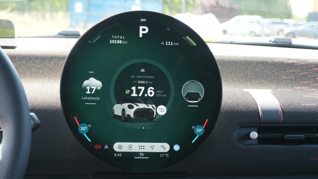 Mini John Cooper Works Electric ekran centralny