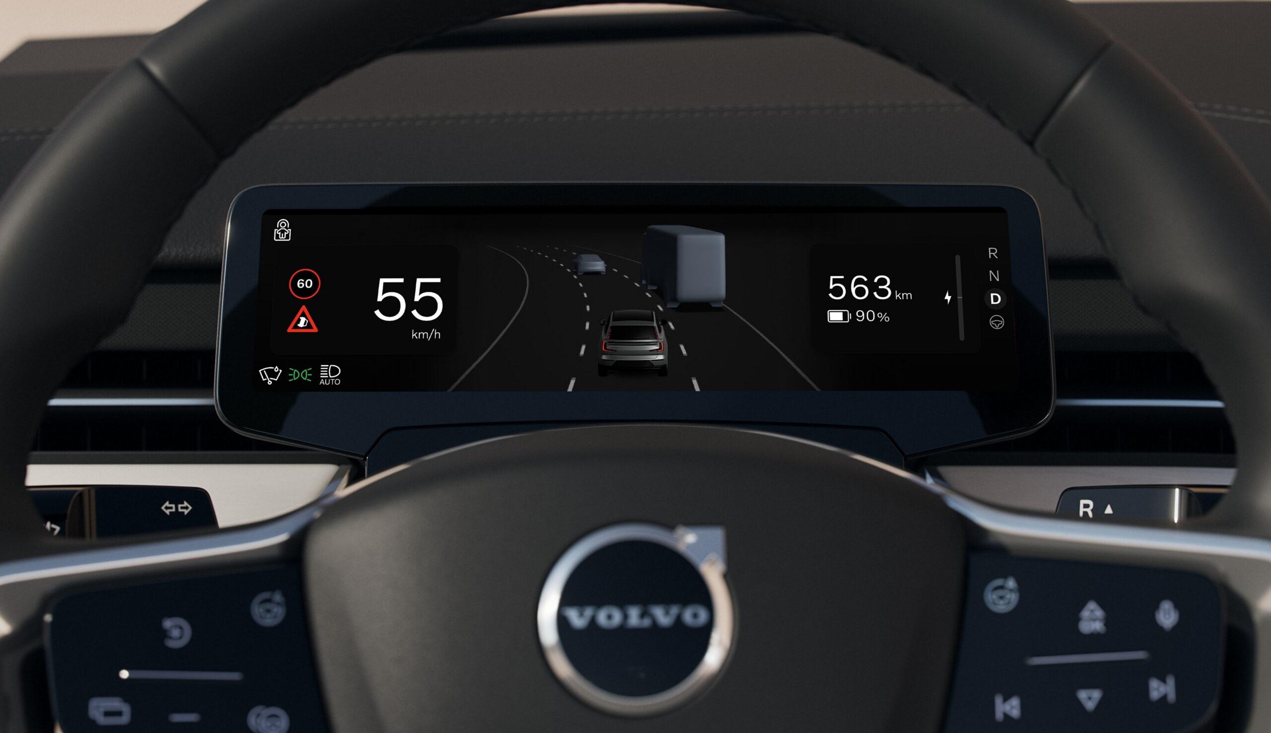 System ostrzegania Car2Car (fot. Volvo)
