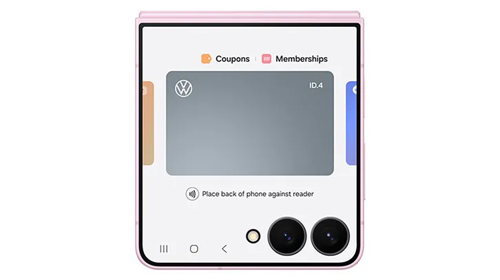 Samsung Wallet z kluczykami do Volkswagena (fot. Samsung)
