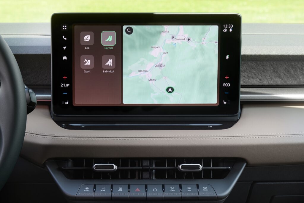 Skoda Epiq ekran centralny