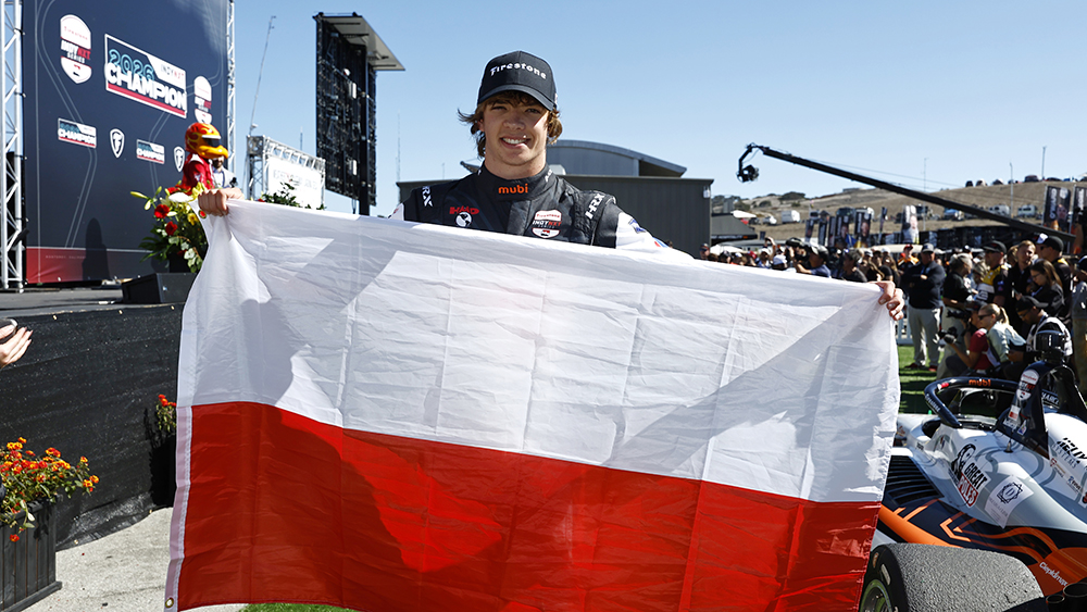 Tymek Kucharczyk zwieńczył sezon zwycięstwem na Laguna Seca (Fot. Indycar)