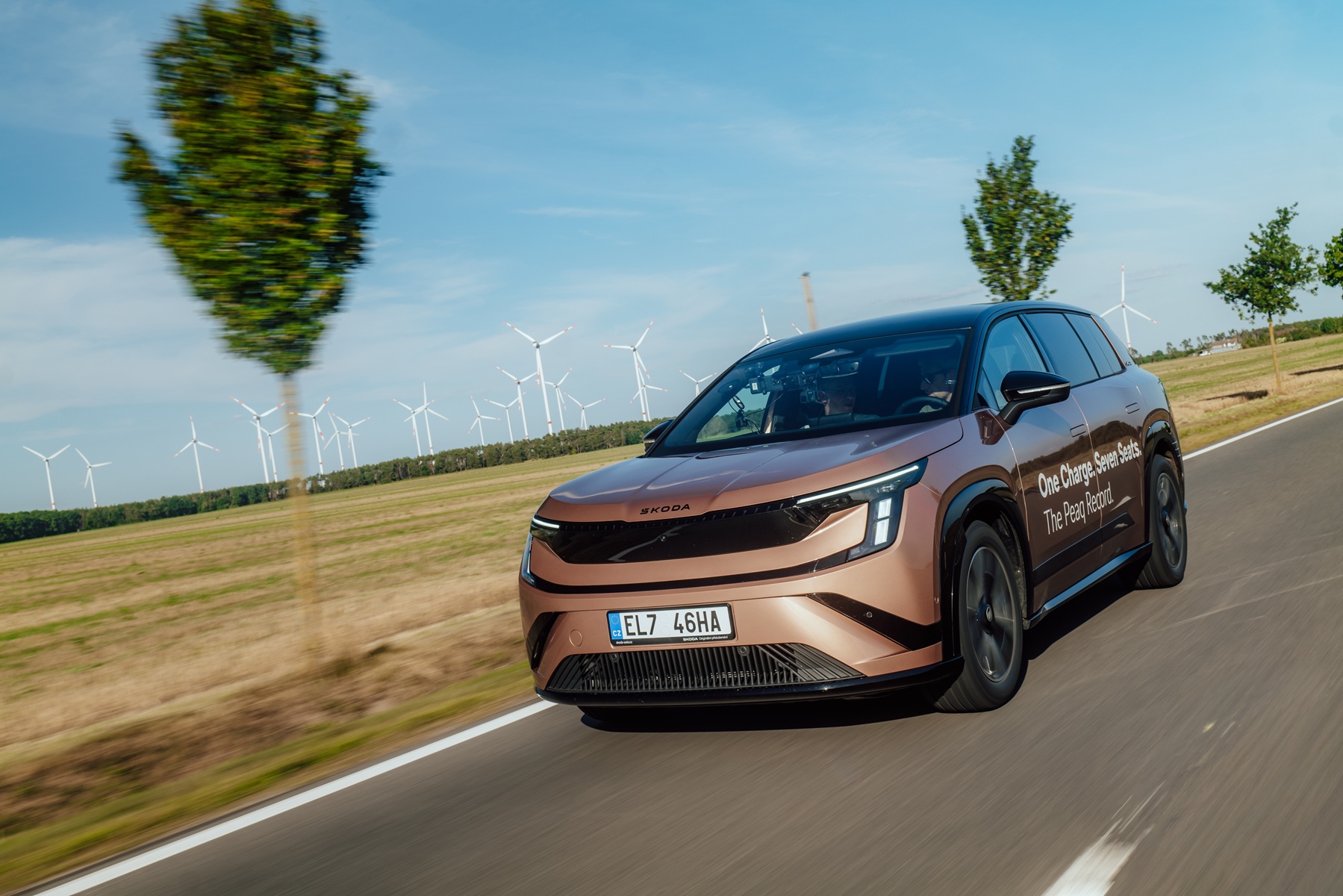 Škoda Peaq pokonała 936 km na jednym ładowaniu (Fot. Škoda)
