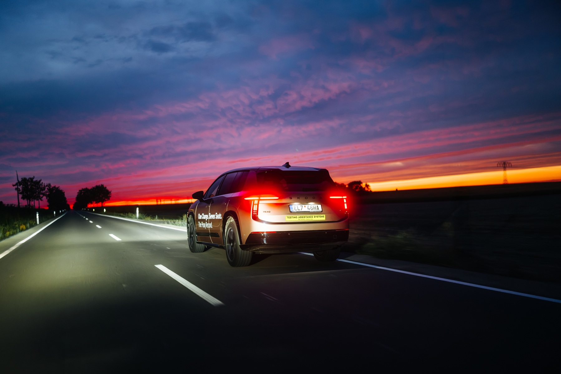 Škoda Peaq pokonała 936 km na jednym ładowaniu (Fot. Škoda)