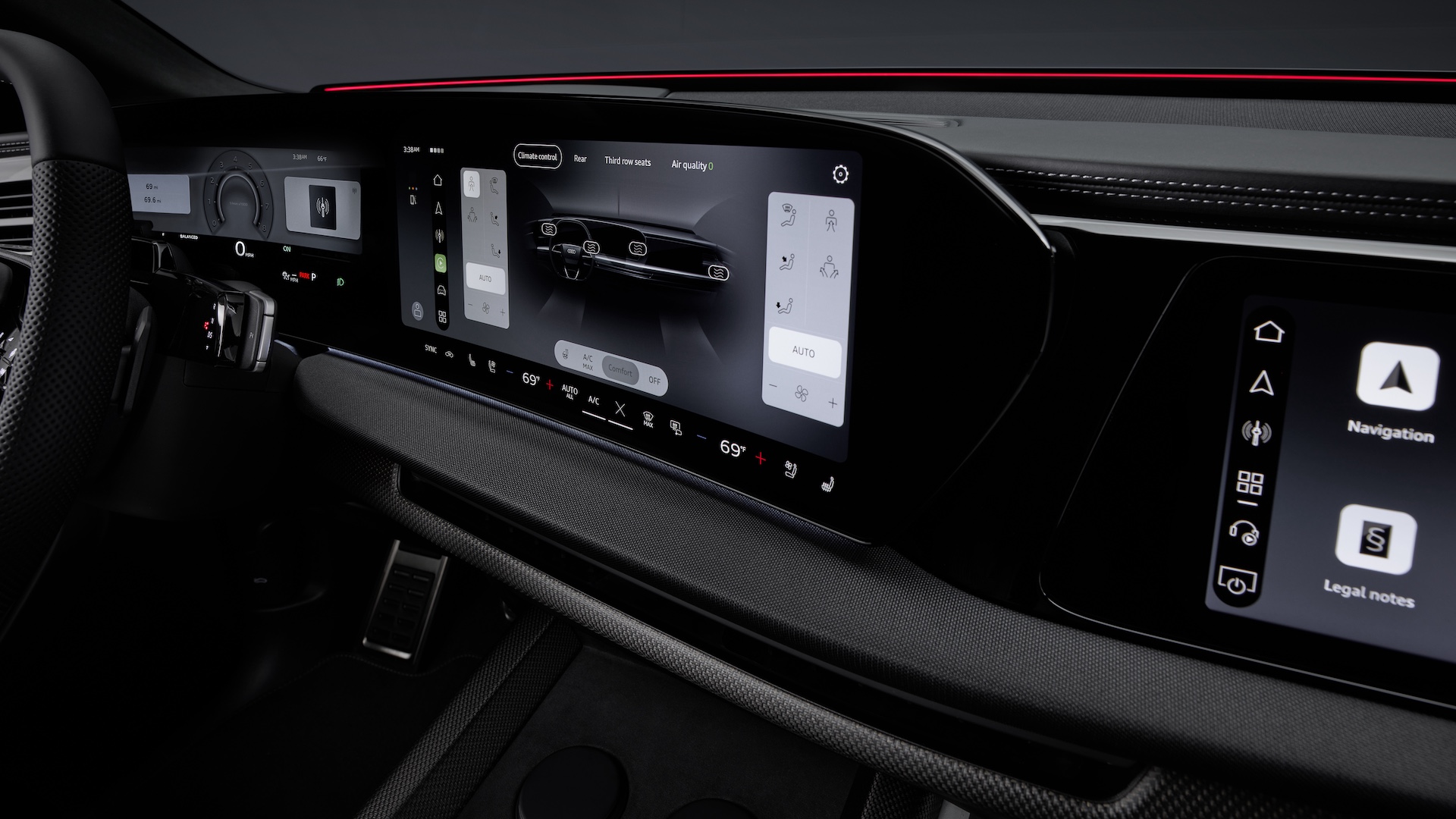 Audi Q9 ekran centralny